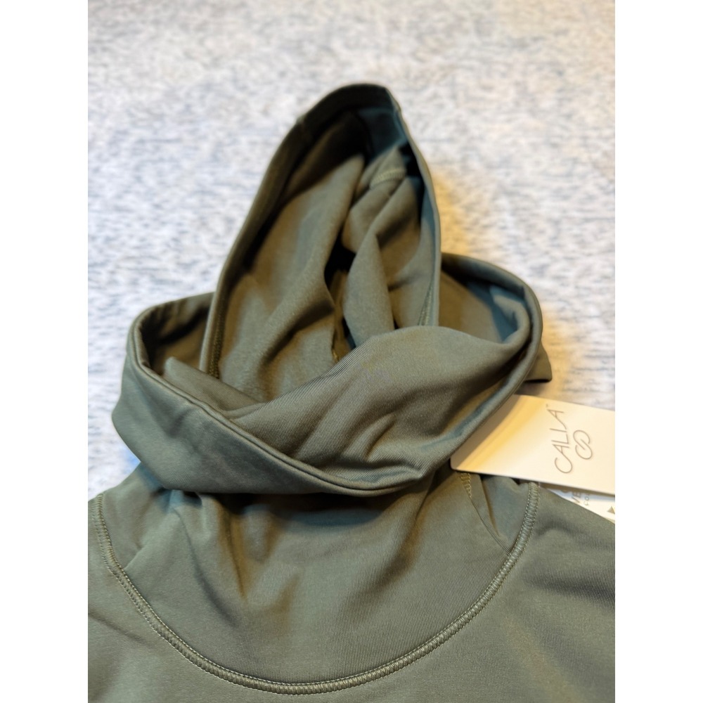 CALIA by Carrie Underwood Womens‎ Cold Weather Balaclava Top Olive Green NWT XS - Picture 2 of 7
